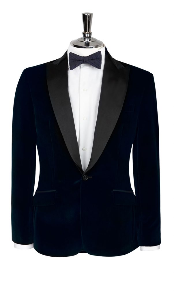 Navy Velvet Evening Jacket Tailored, Bespoke Suits Nigeria