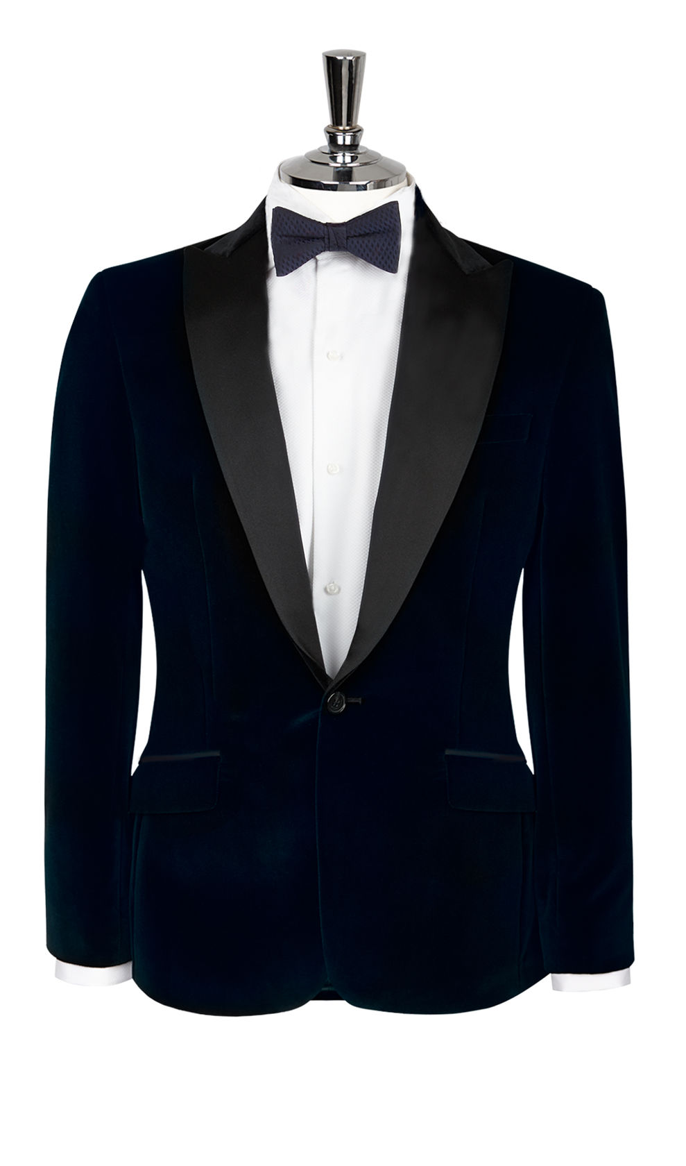 Navy Velvet Evening Jacket - Tailored, Bespoke Suits Nigeria