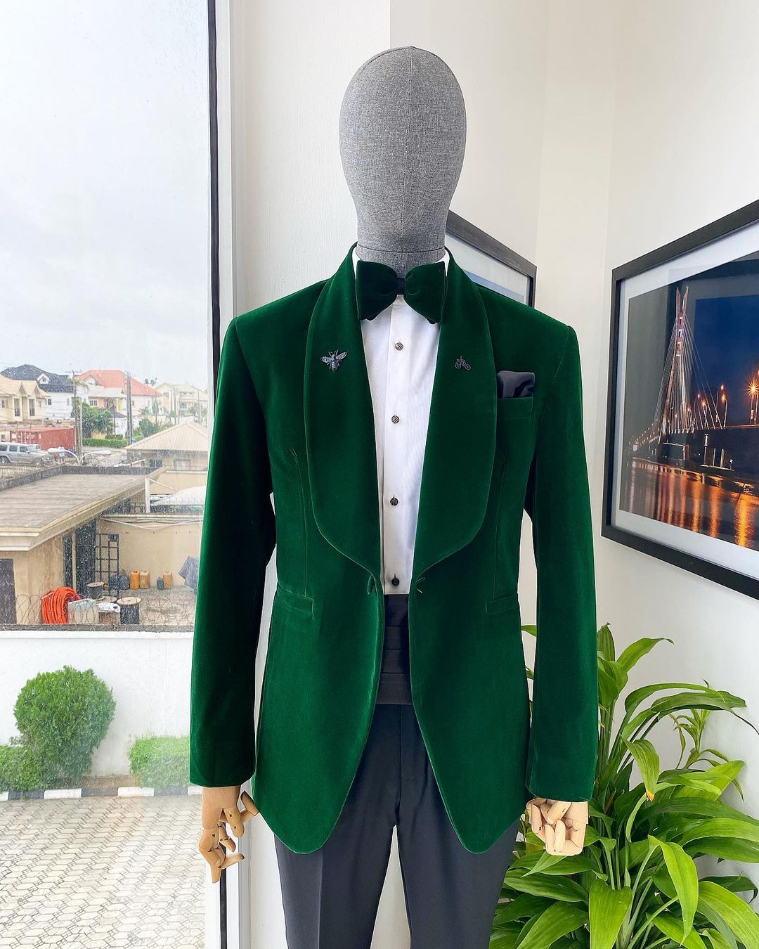 The Regal Forest Green Tuxedo  Legacy Lapels