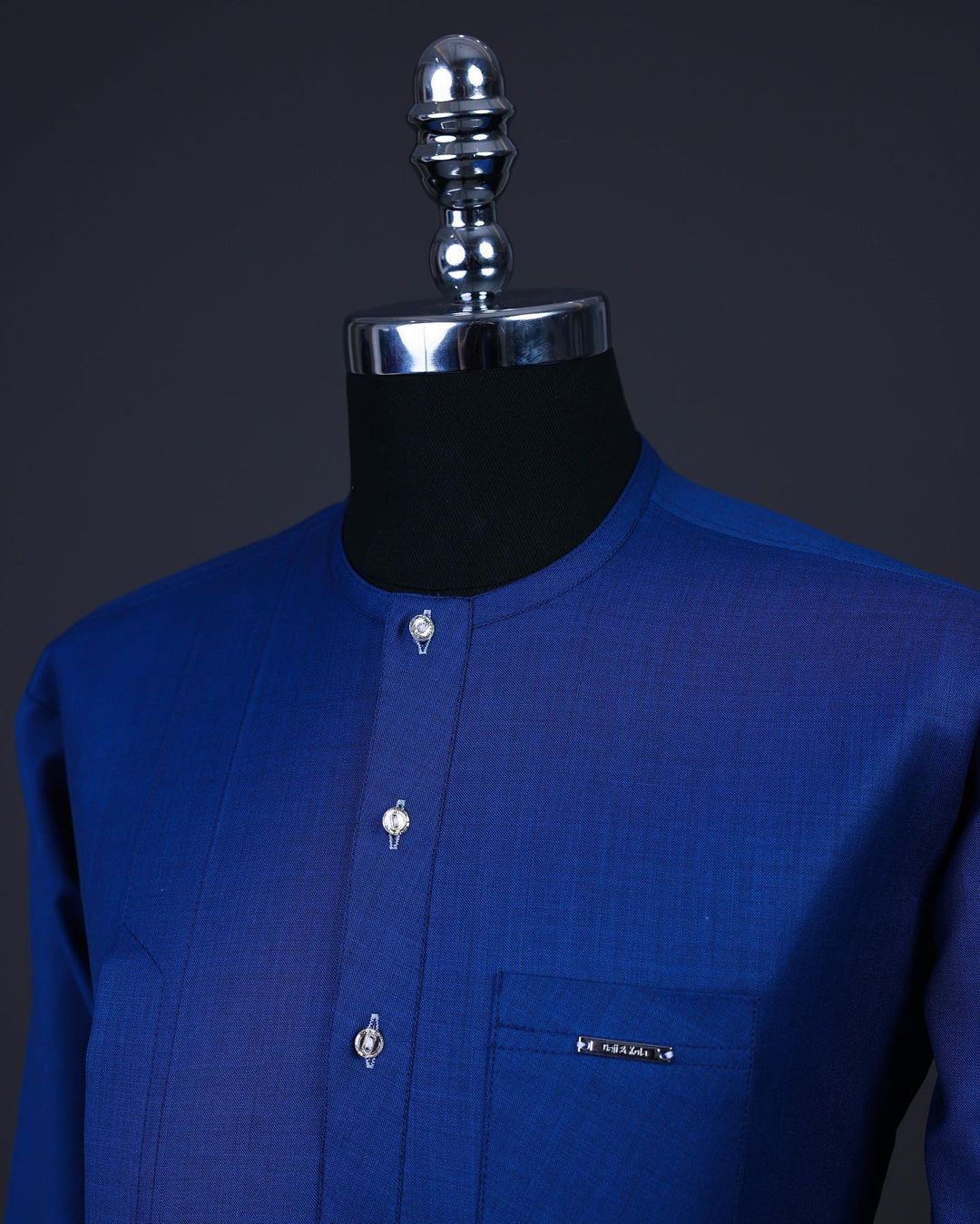 Shop Cobalt blue, front flap with clear view Swarovski details -Deji & Kola