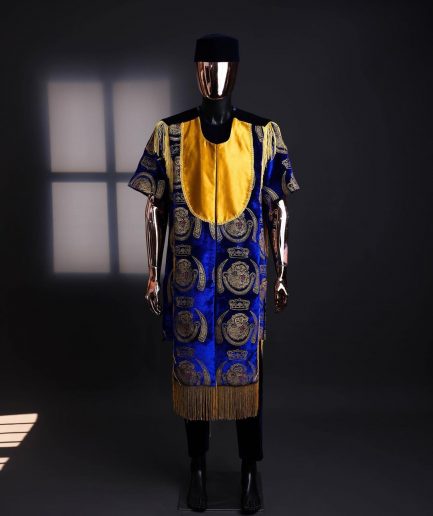 Blue Senator Traditional Wedding Style | Buy African Kaftan |Africa Blooms